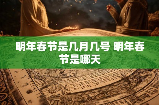 明年春节是几月几号 明年春节是哪天