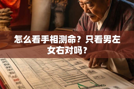 怎么看手相测命?只看男左女右对吗? 怎么看手相测命?只看男左女右对吗?