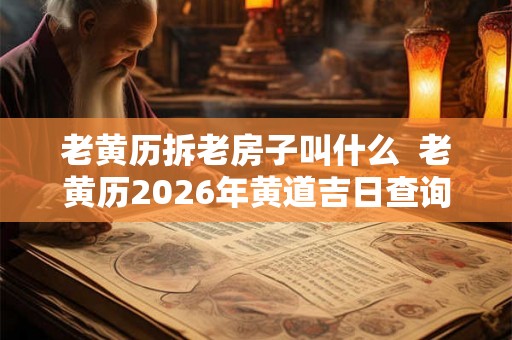 老黄历拆老房子叫什么 老黄历2026年黄道吉日查询 老黄历拆老房子叫什么 老黄历2026年黄道吉日查询