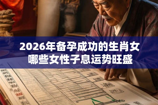 2026年备孕成功的生肖女 哪些女性子息运势旺盛 2026年备孕成功的生肖女 哪些女性子息运势旺盛