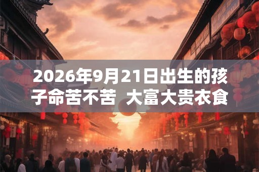2026年9月21日出生的孩子命苦不苦  大富大贵衣食无忧
