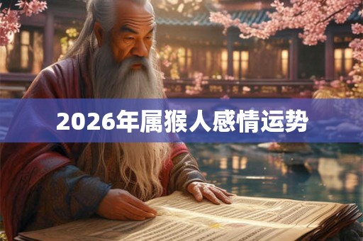2026年属猴人感情运势