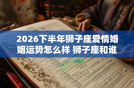 2026下半年狮子座爱情婚姻运势怎么样 狮子座和谁般配