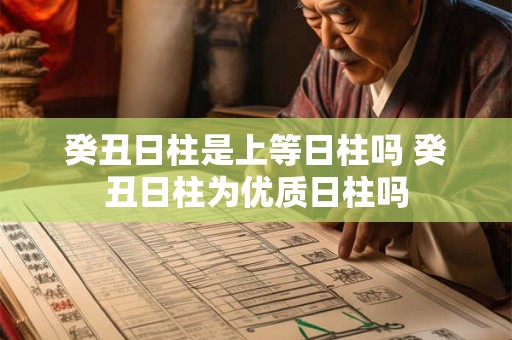 癸丑日柱是上等日柱吗 癸丑日柱为优质日柱吗 癸丑日柱是上等日柱吗 癸丑日柱为优质日柱吗