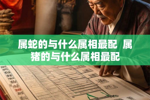 属蛇的与什么属相最配  属猪的与什么属相最配