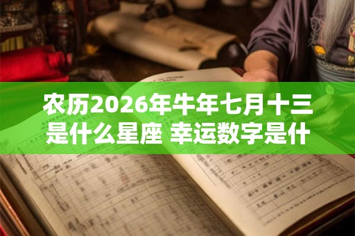农历2026年牛年七月十三是什么星座 幸运数字是什么