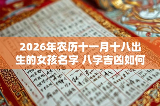 2026年农历十一月十八出生的女孩名字 八字吉凶如何