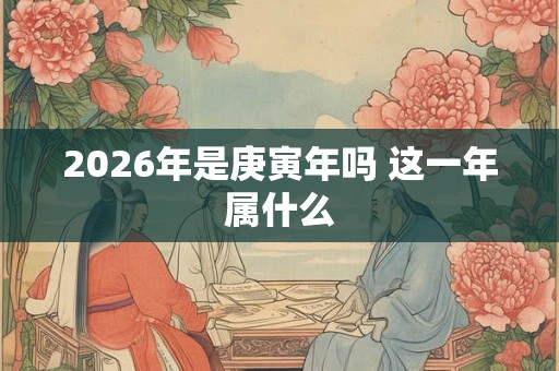 2026年是庚寅年吗 这一年属什么