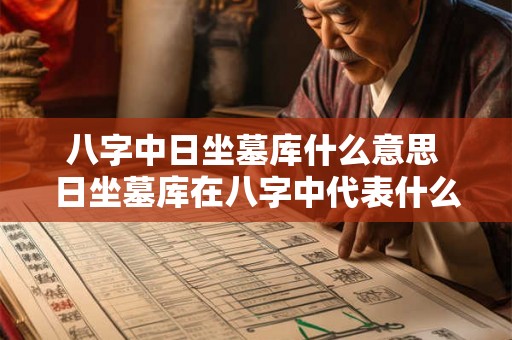 八字中日坐墓库什么意思 日坐墓库在八字中代表什么意思