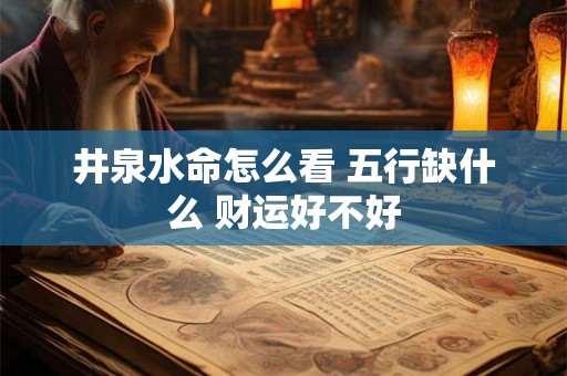 井泉水命怎么看 五行缺什么 财运好不好 井泉水命怎么看 五行缺什么 财运好不好