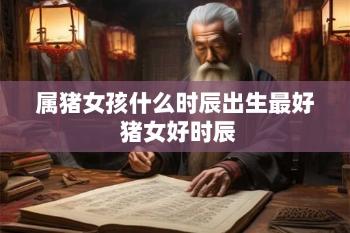 属猪女孩什么时辰出生最好 猪女好时辰
