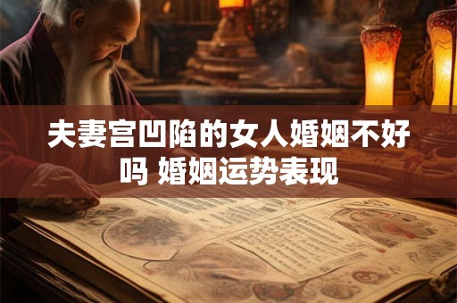 夫妻宫凹陷的女人婚姻不好吗 婚姻运势表现