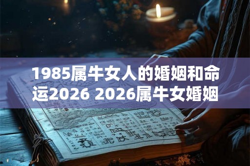 1985属牛女人的婚姻和命运2026 2026属牛女婚姻命运如何