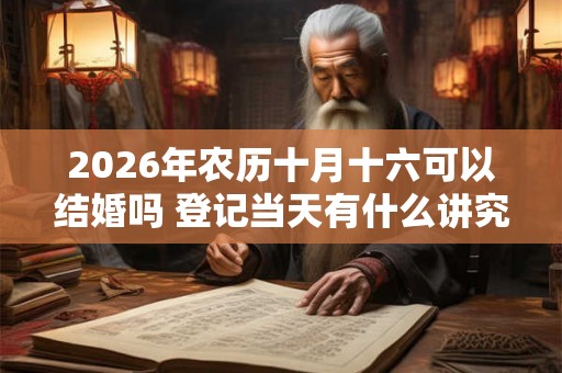 2026年农历十月十六可以结婚吗 登记当天有什么讲究