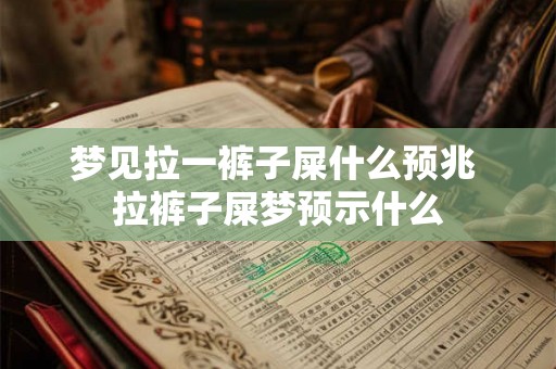 梦见拉一裤子屎什么预兆 拉裤子屎梦预示什么