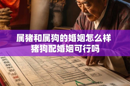 属猪和属狗的婚姻怎么样 猪狗配婚姻可行吗