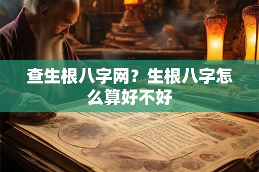 查生根八字网?生根八字怎么算好不好 查生根八字网?生根八字怎么算好不好
