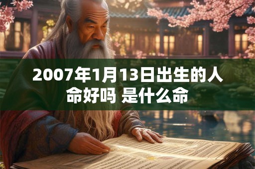 2007年1月13日出生的人命好吗 是什么命
