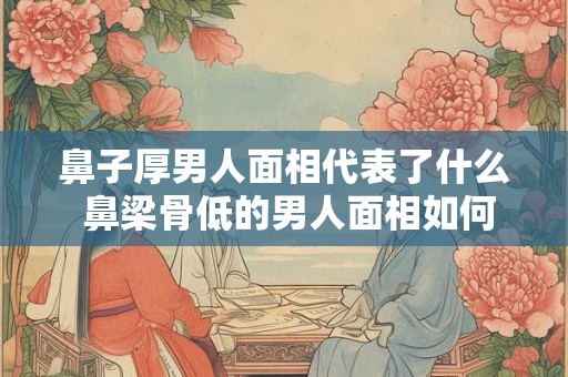 鼻子厚男人面相代表了什么 鼻梁骨低的男人面相如何