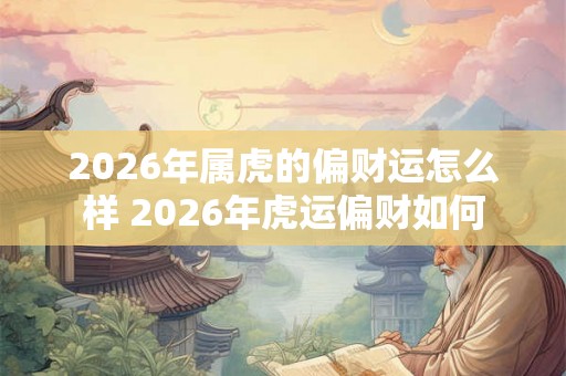 2026年属虎的偏财运怎么样 2026年虎运偏财如何