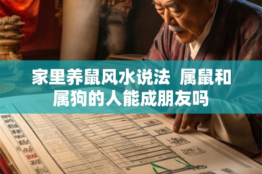家里养鼠风水说法  属鼠和属狗的人能成朋友吗