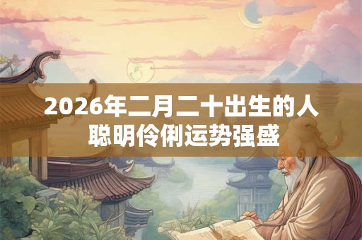 2026年二月二十出生的人 聪明伶俐运势强盛