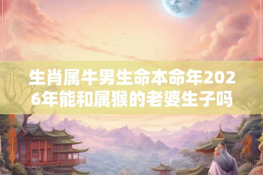 生肖属牛男生命本命年2026年能和属猴的老婆生子吗