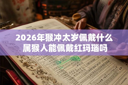 2026年猴冲太岁佩戴什么 属猴人能佩戴红玛瑙吗