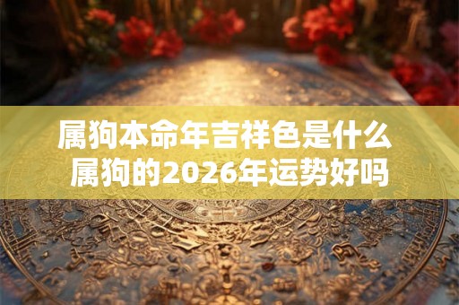 属狗本命年吉祥色是什么 属狗的2026年运势好吗