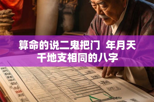 算命的说二鬼把门  年月天干地支相同的八字