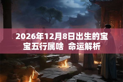 2026年12月8日出生的宝宝五行属啥  命运解析