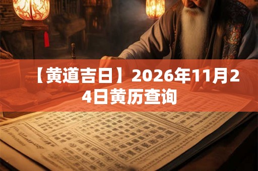 【黄道吉日】2026年11月24日黄历查询