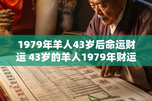 1979年羊人43岁后命运财运 43岁的羊人1979年财运如何