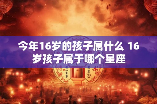 今年16岁的孩子属什么 16岁孩子属于哪个星座