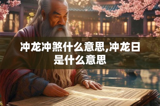 冲龙冲煞什么意思,冲龙日是什么意思