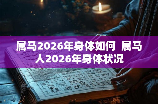 属马2026年身体如何  属马人2026年身体状况
