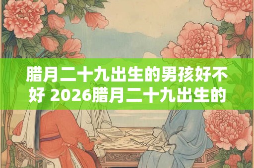 腊月二十九出生的男孩好不好 2026腊月二十九出生的男孩八字 腊月二十九出生的男孩好不好 2026腊月二十九出生的男孩八字