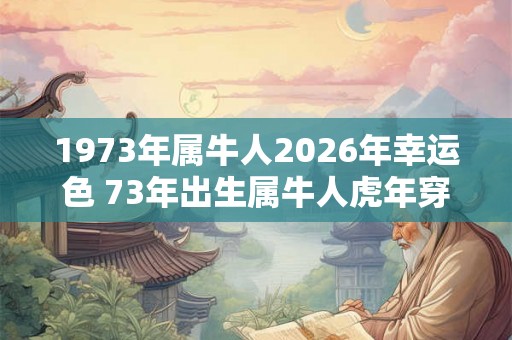 1973年属牛人2026年幸运色 73年出生属牛人虎年穿什么颜色衣服好 1973年属牛人2026年幸运色 73年出生属牛人虎年穿什么颜色衣服好
