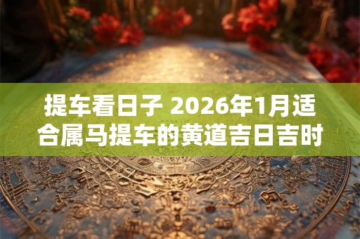 提车看日子 2026年1月适合属马提车的黄道吉日吉时