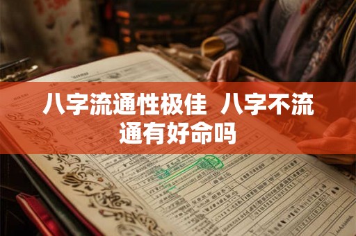 八字流通性极佳  八字不流通有好命吗