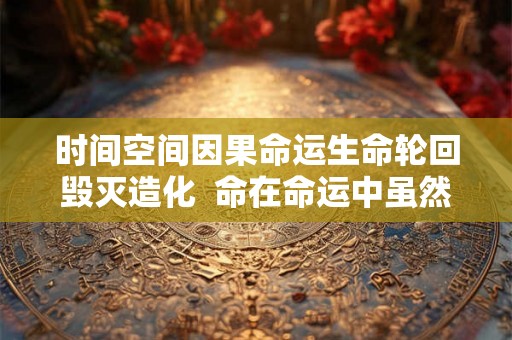 时间空间因果命运生命轮回毁灭造化  命在命运中虽然造化来捉弄
