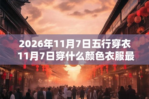 2026年11月7日五行穿衣 11月7日穿什么颜色衣服最旺运