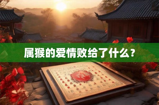 属猴的爱情败给了什么？