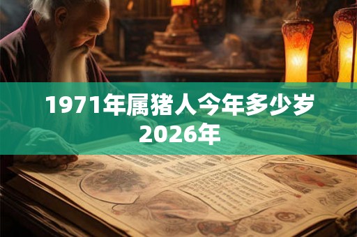 1971年属猪人今年多少岁2026年