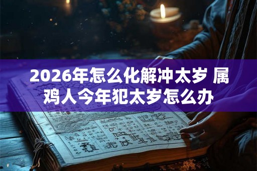 2026年怎么化解冲太岁 属鸡人今年犯太岁怎么办