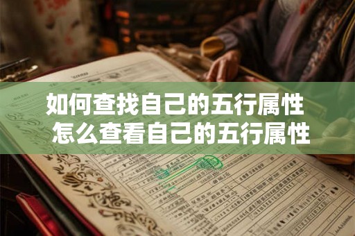 如何查找自己的五行属性 怎么查看自己的五行属性 如何查找自己的五行属性 怎么查看自己的五行属性