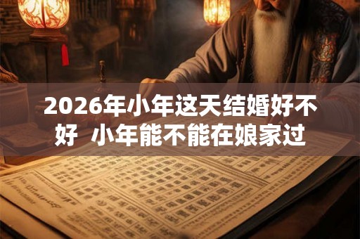 2026年小年这天结婚好不好  小年能不能在娘家过