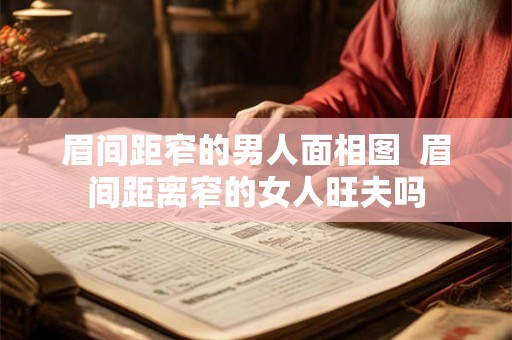 眉间距窄的男人面相图  眉间距离窄的女人旺夫吗