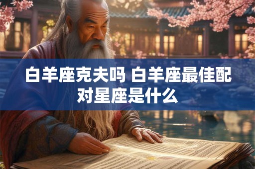 白羊座克夫吗 白羊座最佳配对星座是什么