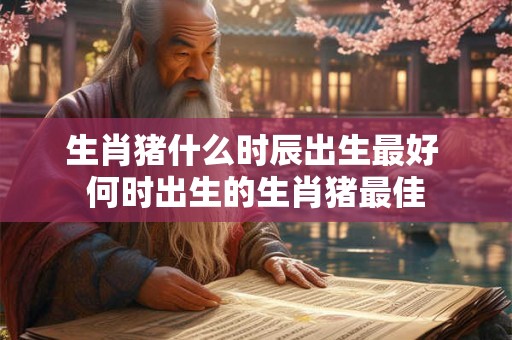 生肖猪什么时辰出生最好 何时出生的生肖猪最佳
